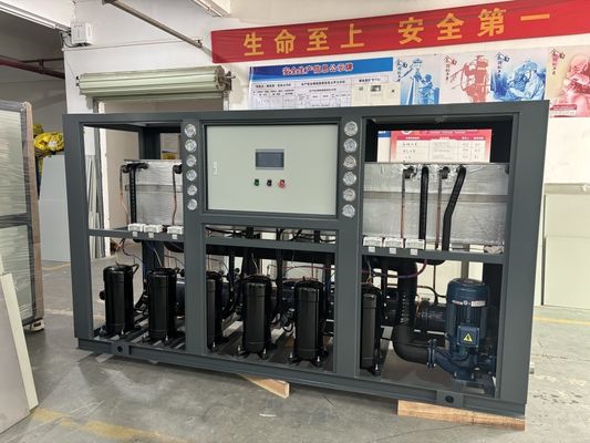 Watergekoelde waterkoelinstallatie Shell tube condenser R22/R407C koelmiddel microprocessor controller 5-300KW