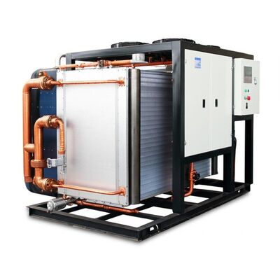 60Hz50Hz waterkoelmachine met een platte warmtewisselaar condensator geschikt voor verschillende industriële processen