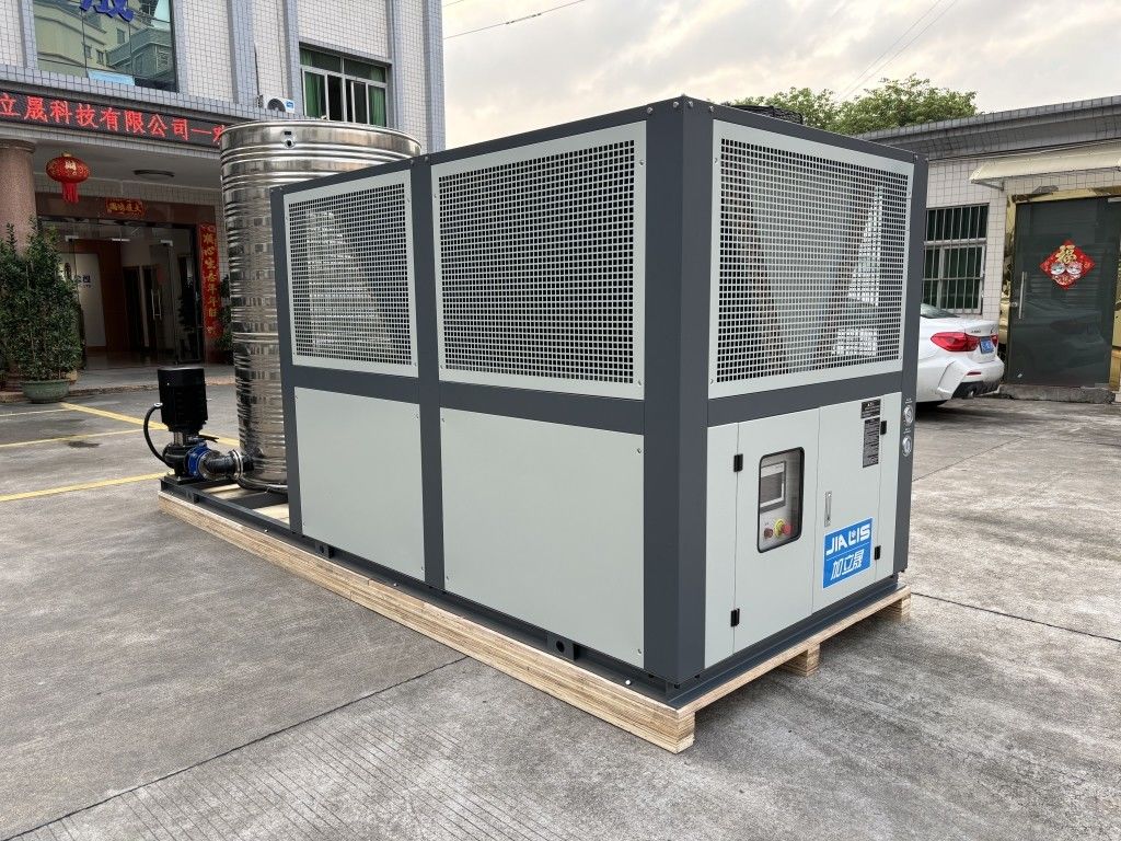 JLSF-30A luchtgekoelde schroef geïntegreerde chiller schroef / plaat / film extruder blaasvormmachine